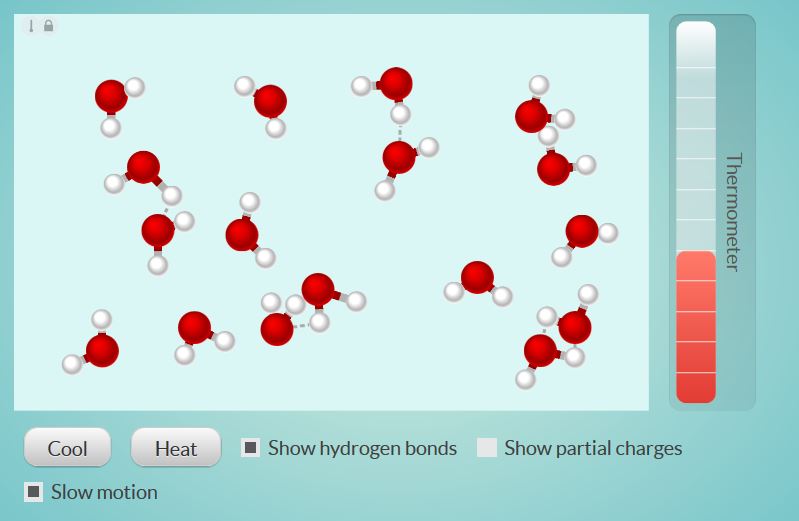 Hidrogênio nas Moléculas Aquosas
